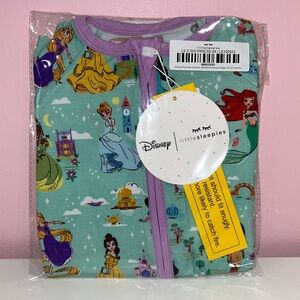 New Disney Princess Little Sleepies Zippy 6-12 month